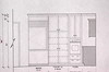 Elevation 1 -- refrigerator and pantry