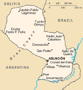 Paraguay - Large Map