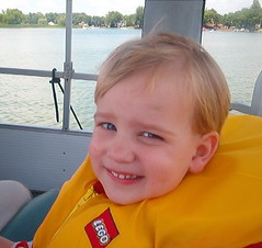 Jake on the boat