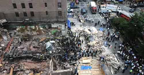 Building Collapse Manhattan W100 And Broadway 071405