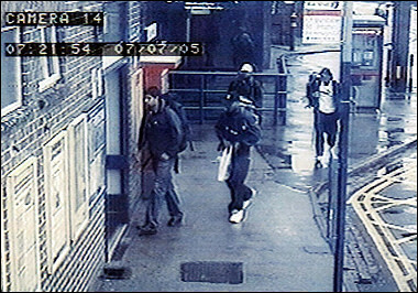 Four London bombers caught on CCTV