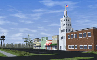 Indiana Strip Mall Proposal (rendering)