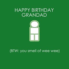Happy birthday Grandad wee