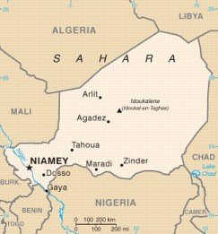 Niger map 75%