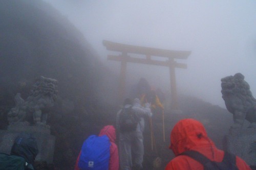 Torii near Mt Fuji Top
