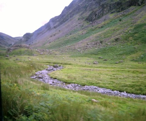Beck on the way up to Honister Pass