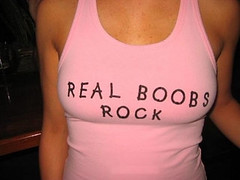 Real boobs rock...