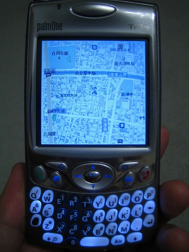 Treo 650 + kmaps now works with Google's Japan maps