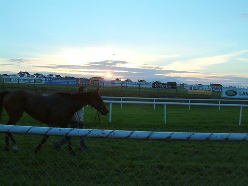 Sunset on the first race day