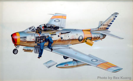 F-86F 軍刀機-軍事插畫家許良啟先生作品