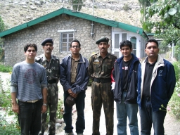 In Kargil with some armymen